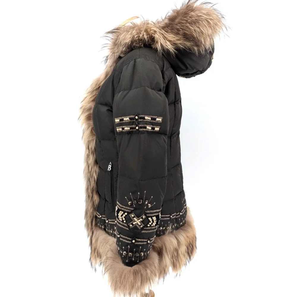 True vintage. RARE Bogner Jacket with Fur Trim - Picture 4 of 16